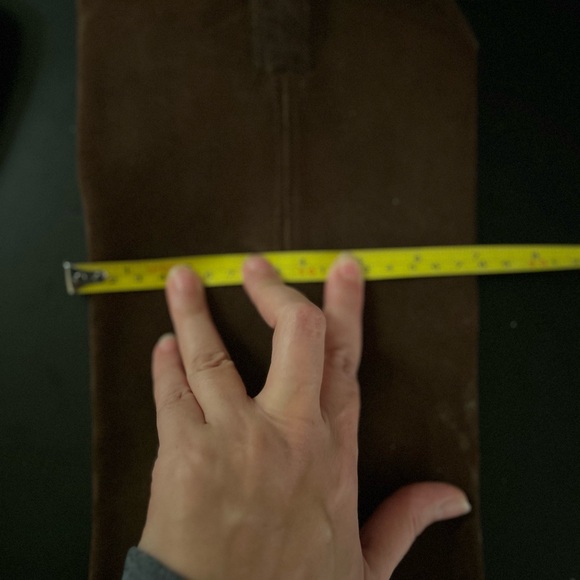 Frye suede tall riding boots stylish and never used y2k boots run 7in width. - Picture 4 of 13